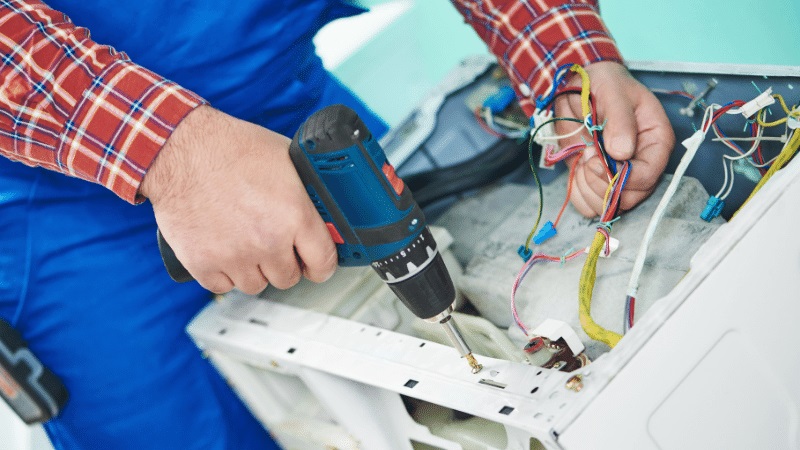 Menemen Profilo Profilo çamaşır makinesi kart tamiri – Su almama arızası orijinal parça ile giderildi. - Teknik servis örneği